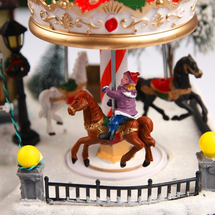 Светодиодная фигура «Рождественский парк» 43 × 23 × 22 см, полистоун, батарейки ААх3 (не в комплекте), USB, свечение мульти Светодиодная фигура «Рождественский парк» 43 × 23 × 22 см, полистоун, батарейки ААх3 (не в комплекте), USB, свечение мульти