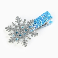 Заколка для волос новогодняя &laquo;Маленькой принцессе&raquo;, на Новый год, снежинка, 15 х 5 см