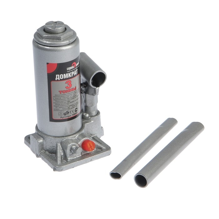 Гидравлический бутылочный домкрат СЕРВИС КЛЮЧ, 75003, высота 180 - 350 мм, 3 т Гидравлический бутылочный домкрат СЕРВИС КЛЮЧ, 75003, высота 180 - 350 мм, 3 т