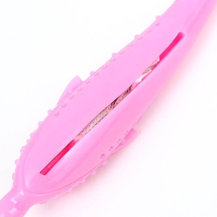 Игрушка для кошек с кошачьей мятой "Дельфин", 17 см, розовая