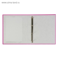 Папка на 4 кольцах А4, ErichKrause Neon, 35 мм, 1750 мкм, ламинированная, твердая обложка, розовая Папка на 4 кольцах А4, ErichKrause Neon, 35 мм, 1750 мкм, ламинированная, твердая обложка, розовая