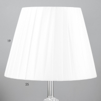 Лампа настольная Е27 220В "Чистота" низ с подсветкой 38х25х25 см RISALUX