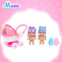 Набор пупсов &laquo;Малышки&raquo; 2 шт., с коляской, с аксессуарами, МИКС