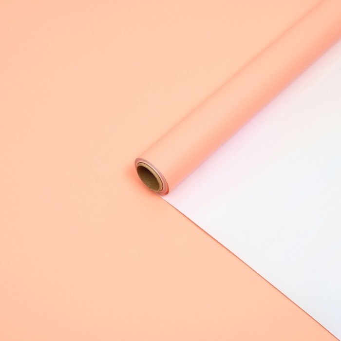 Пленка флористическая Пленка флористическая "Жемчужный перелив", коралловый 0,57 х 5 м