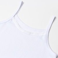 Майка детская для девочки, цвет белый, рост 158 см