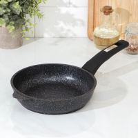 Сковорода &laquo;Гранит Star&raquo;, d=20 см, пластиковая ручка, антипригарное покрытие, тёмно-синий