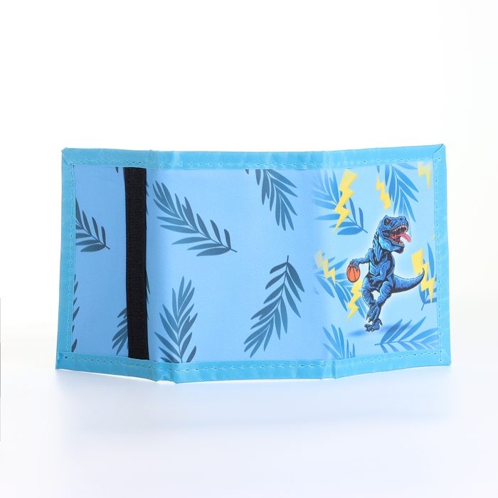 Кошелёк детский на липучке «Выбражулька», цвет голубой Кошелёк детский на липучке «Выбражулька», цвет голубой