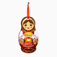 Подвеска картонная &laquo;С Масленицей&raquo; со скретч-слоем, 8,2 х 15,3 см