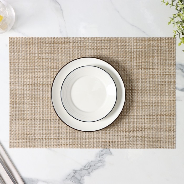 Салфетка сервировочная на стол&laquo;Классика&raquo;, 45&times;30 см, цвет бежевый