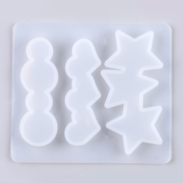 Форма силиконовая универсальная &laquo;Заколка&raquo;, 3 вида заколки