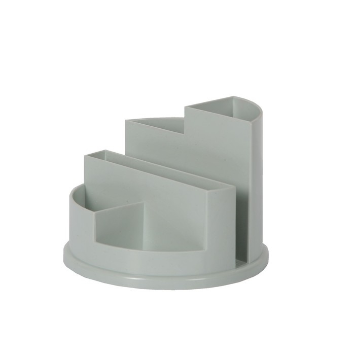 Подставка-органайзер для канцелярии 5 отделений, серая Подставка-органайзер для канцелярии 5 отделений, серая