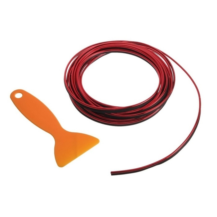 Молдинг TORSO гибкий внутрисалонный, красный, 5 м