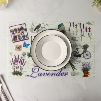 Салфетка сервировочная на стол Доляна &laquo;Лаванда&raquo;, 42&times;29 см