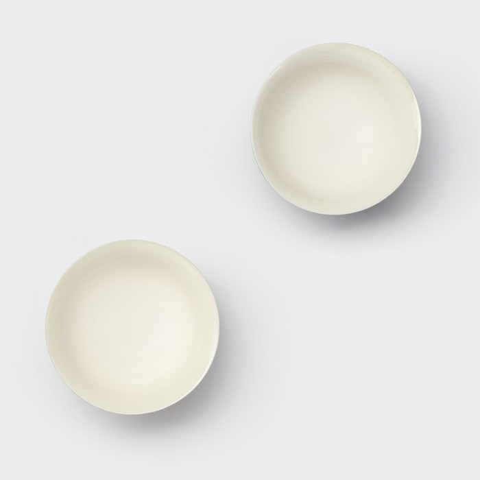 Набор салатников керамических Magistro Matt black, 250 мл, 11,5&times;5,6 см, 2 шт