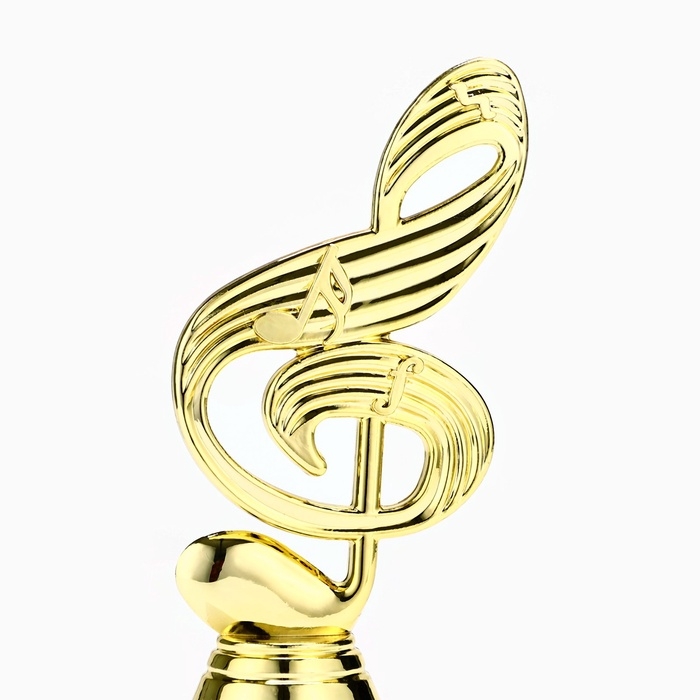 Кубок &laquo;Скрипичный ключ&raquo;, наградная фигура, подставка камень белая, 14,5 х 5 х 5 см.