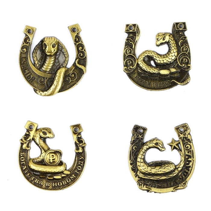 Подкова новогодняя &laquo;Новый год: Новогодняя&raquo;, МИКС, 3.5 см