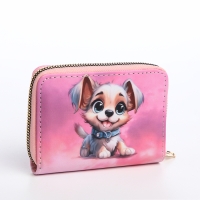 Кошелёк детский на молнии «Выбражулька», цвет розовый Кошелёк детский на молнии «Выбражулька», цвет розовый