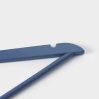 Плечики - вешалки для одежды LaDо́m Brillant, 44,5&times;23&times;1,2 см, 3 шт, деревянные, широкие плечики, цвет синий