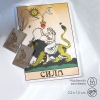 Серьги &laquo;Таро&raquo; сила, цвет серебро