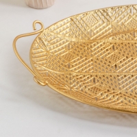 Поднос &laquo;Ренессанс&raquo;, 45&times;26,5&times;3 см, цвет золотой