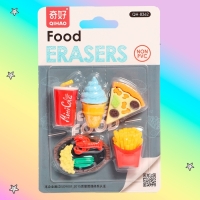 Игровой набор ластиков &laquo;Перекус&raquo;, 5 шт., МИКС