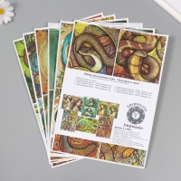 Набор декупажных карт 6 шт &laquo;Девушки и змеи&raquo;, плотность 45 гр/м2, формат А4