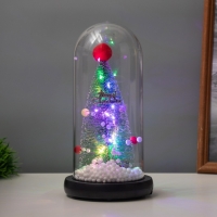 Светильник колба «Елка с шарами» 1,5Вт, LED, 3xAAA, черный USB 11х11х21см Светильник колба «Елка с шарами» 1,5Вт, LED, 3xAAA, черный USB 11х11х21см