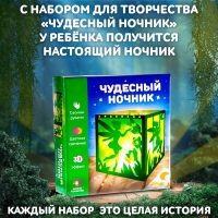 Набор для творчества &laquo;Чудесный ночник: фея&raquo;, 3Д эффект, цветное свечение, с декором, 5+