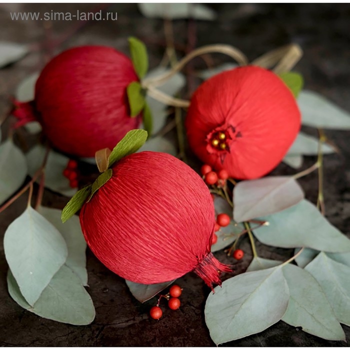 Бумага гофрированная, 586 Бумага гофрированная, 586 "Вишневая", 0,5 х 2,5 м