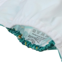 Многоразовый подгузник &laquo;Зайка&raquo;, 3-15 кг, цвет зеленый, Крошка Я