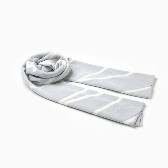 Шарф женский двусторонний MIST серый/молочный, размер 47*226см Шарф женский двусторонний MIST серый/молочный, размер 47*226см