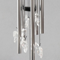 Музыка ветра металл, дерево "Хрустальные бабочки" 5 трубок 60х9х9 см Музыка ветра металл, дерево "Хрустальные бабочки" 5 трубок 60х9х9 см