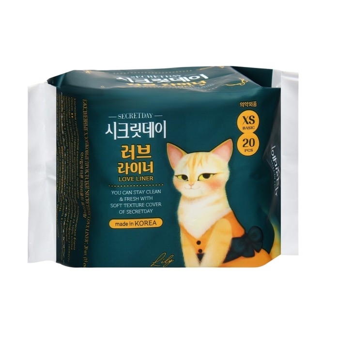Прокладки ежедневные &laquo;Secret Day Love Liner&raquo;, ультратонкие, дышащие, органические, 20 шт.