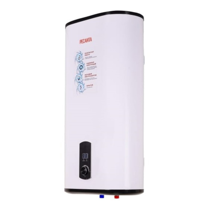 Водонагреватель "Ресанта" ВН-50У, накопительный, 2 кВт, 50 л, до 75 &deg;С, дисплей, белый