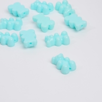 Бусина &laquo;Мишка мармеладный&raquo; 1,8&times;1,2&times;0,8 см, (набор 10 шт.), цвет мятный