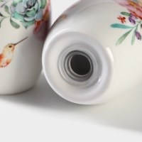 Набор для специй Доляна &laquo;Пташка&raquo;, 2 предмета: солонка, перечница, 130 мл