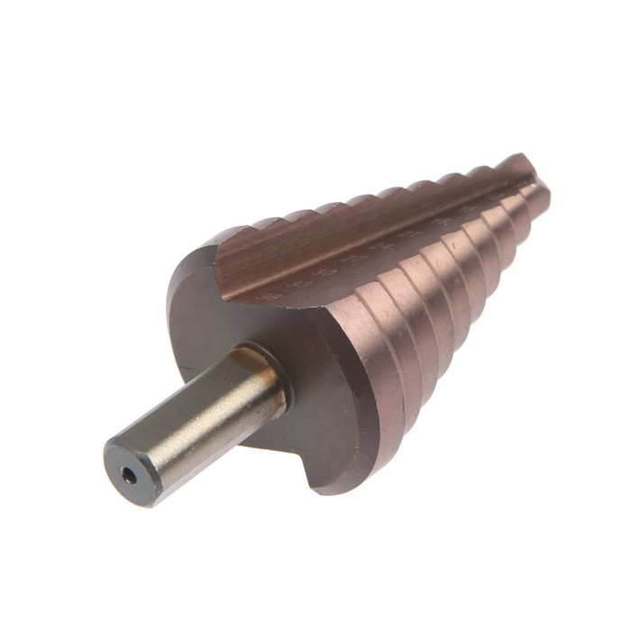 Сверло ступенчатое ТУНДРА, HSS-Co, трехгранный хвостовик, 9 - 36 мм Сверло ступенчатое ТУНДРА, HSS-Co, трехгранный хвостовик, 9 - 36 мм