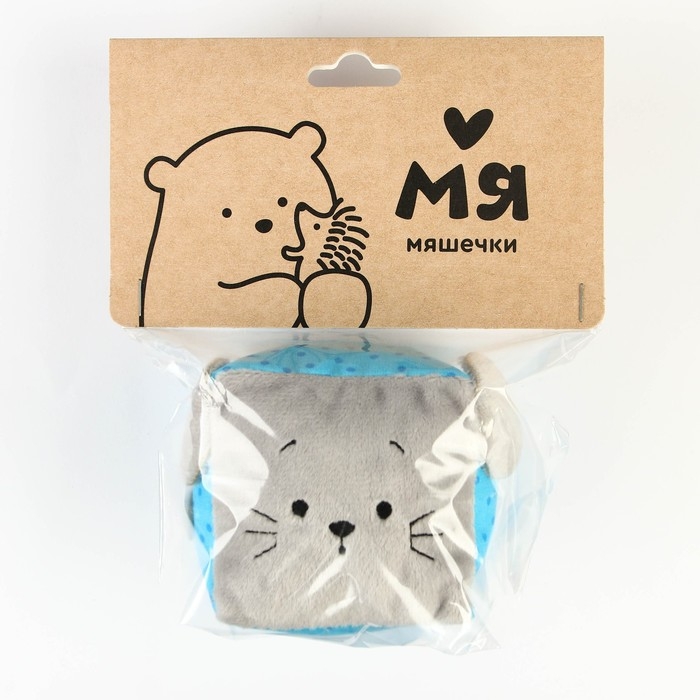 Игрушка мягкий кубик &laquo;Мышка&raquo;, Мякиши