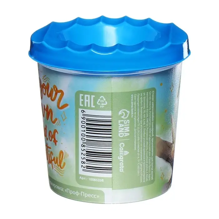 Стакан - непроливайка для рисования Calligrata &laquo;Милая панда&raquo;, 210 мл, с рисунком