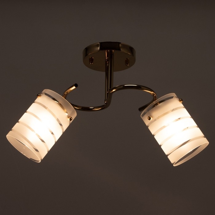 Люстра 2017/2 E27 60Вт золото 46х19х25 см BayerLux