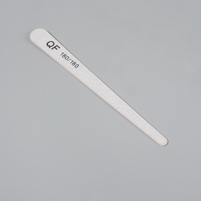 Пилка-наждак, набор 20 шт, деревянная основа, абразивность 180/180, 18 см, цвет серый