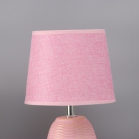Лампа настольная "Плетение" 1х40Вт Е14 розовый 20х20х34см Лампа настольная "Плетение" 1х40Вт Е14 розовый 20х20х34см