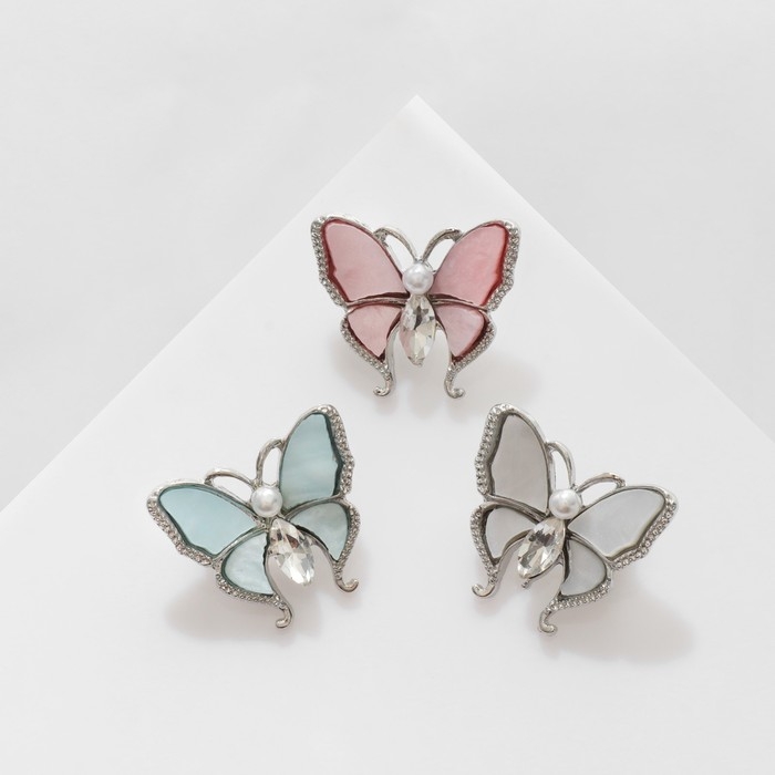 Брошь &laquo;Бабочка&raquo; эстетичная, цвет МИКС (неделимая фас. 12шт, цена за шт)