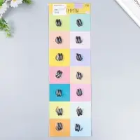 Поющие магниты цикады &laquo;Овал&raquo;, набор 2 шт., антистресс, чёрный, 2.8&times;0.8&times;0.8 см