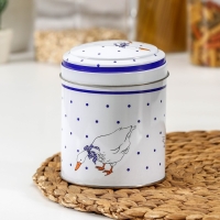 Банка для сыпучих продуктов &laquo;Гуси&raquo;, 800 мл, круглая