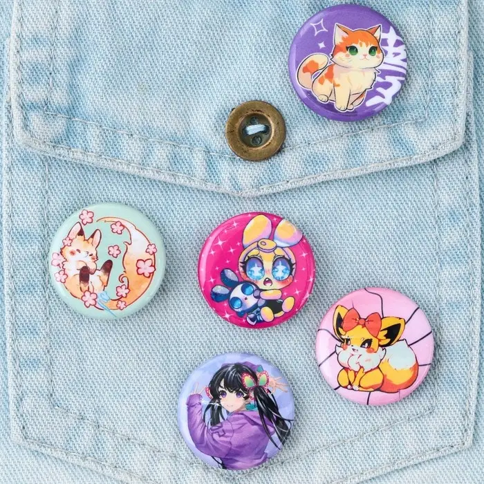 Значок металлический, закатной &laquo;Аниме&raquo;, d=2.5 см, МИКС