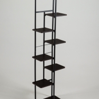Подставка для цветов Greengo, 8 полок, 36 &times; 23 &times; 136 см, напольная, каркас металл, полки МДФ, чёрная
