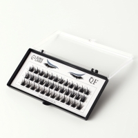 Ресницы накладные пучки АНИМЕ 10/12/14мм нейлон черный п/короб QF