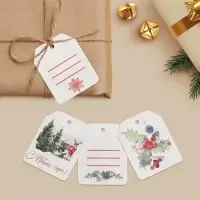 Шильдик на подарок Happy new year, набор 6 штук, 16 х 24 см