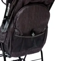 Санки - коляска &laquo;Наши детки 6&raquo;, чехол для ног, муфта, сумка, принт с ламой, серый